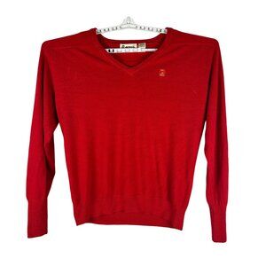 Antigua Men's Red V-Neck Sweater Size XXL 100% Acrylic Made In Hong Kong